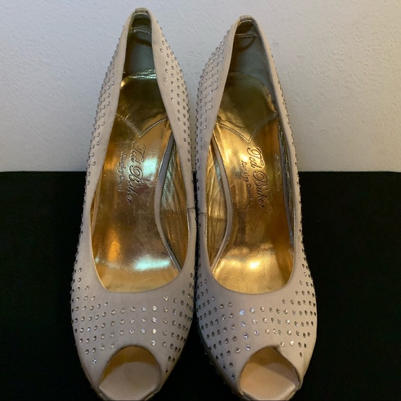 Ted Baker Rhinestone Studded Platform Heels - Picture 2 of 8